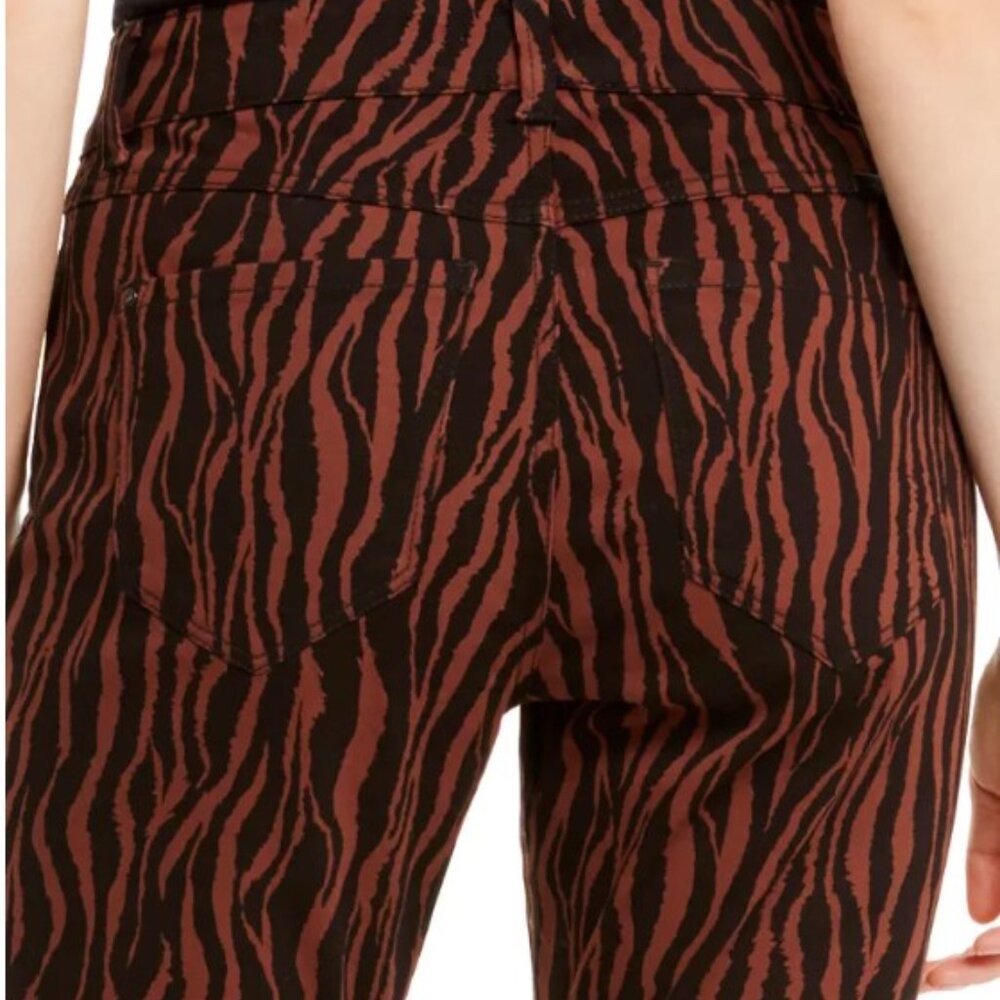 Inc Tiger-Print Skinny Jeans View 4